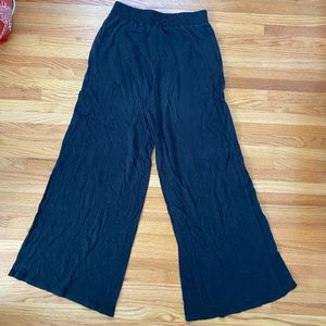 H&M light wide leg high waisted lounge pants... Size S